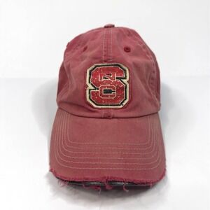 Vintage NC State Wolfpack Trucker Hat‎ Mens Adjustable Snapback Faded Distressed
